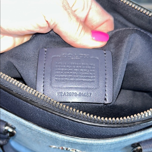 Coach Denim Blue Tote Bag - Picture 13 of 16